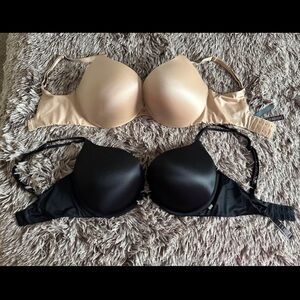Victoria's Secret Black and Tan Bra Set